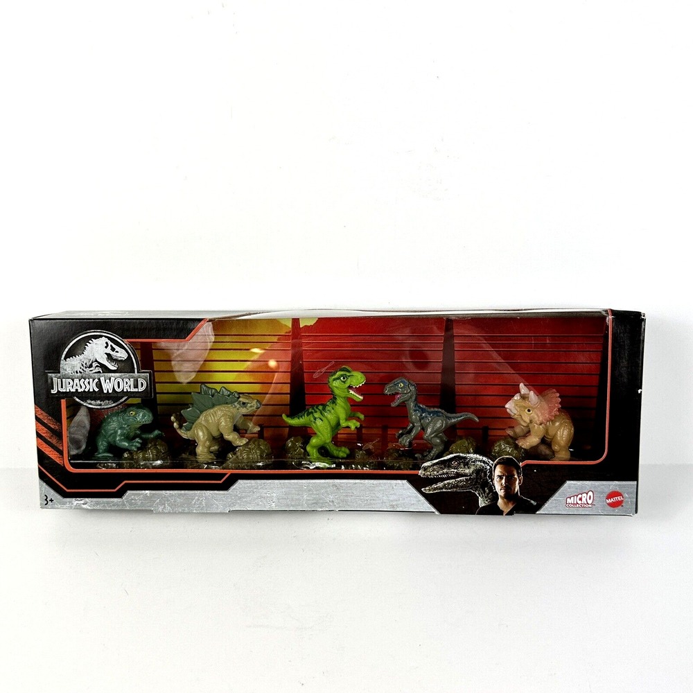 Jurassic Park‎ World Mattel Micro Collection T-Rex Dimetridon Stegosaurus